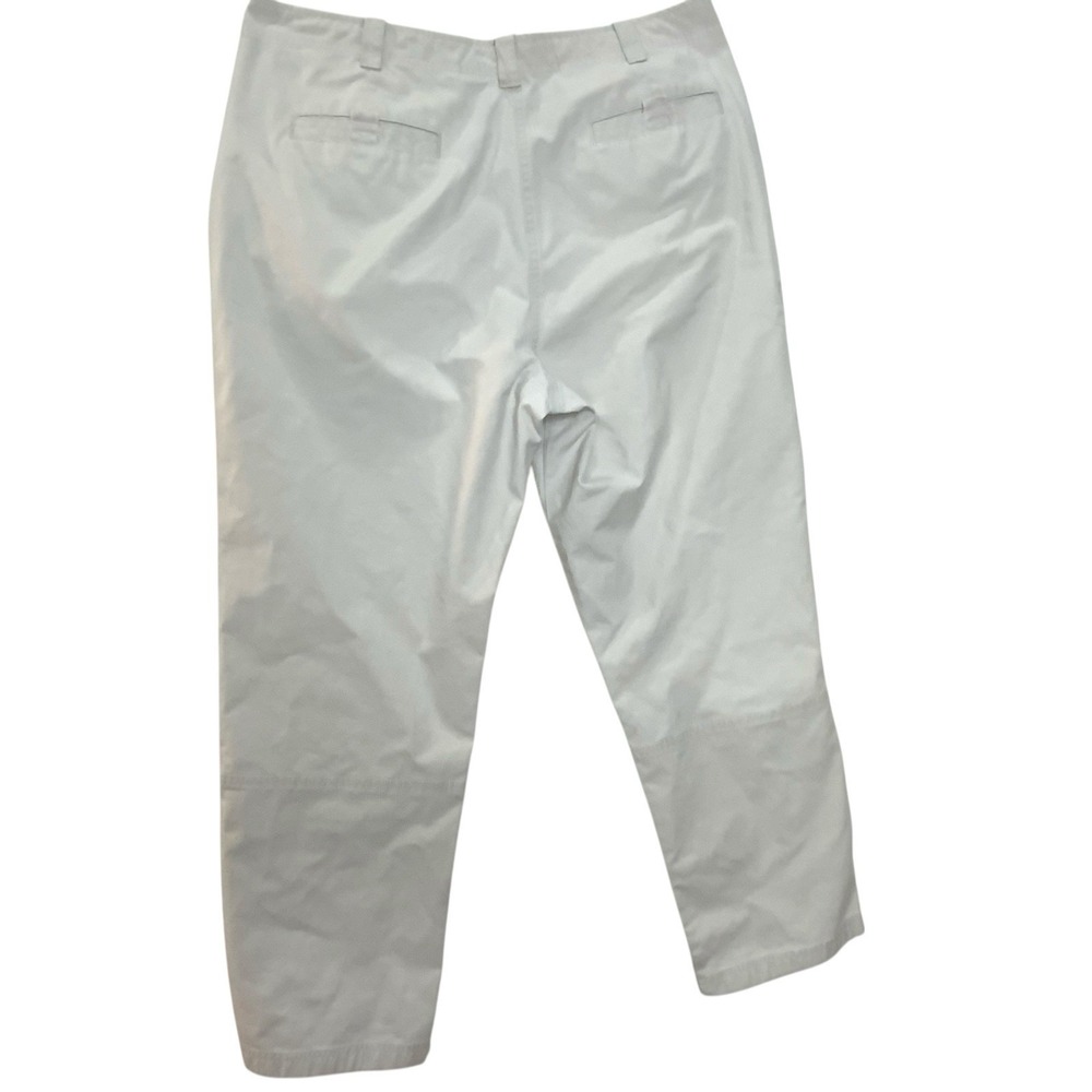 L.L. Bean‎ Women's Size 18 Light Tan Flat Front Cargo Chino Pants Casual Comfort - Picture 4 of 14